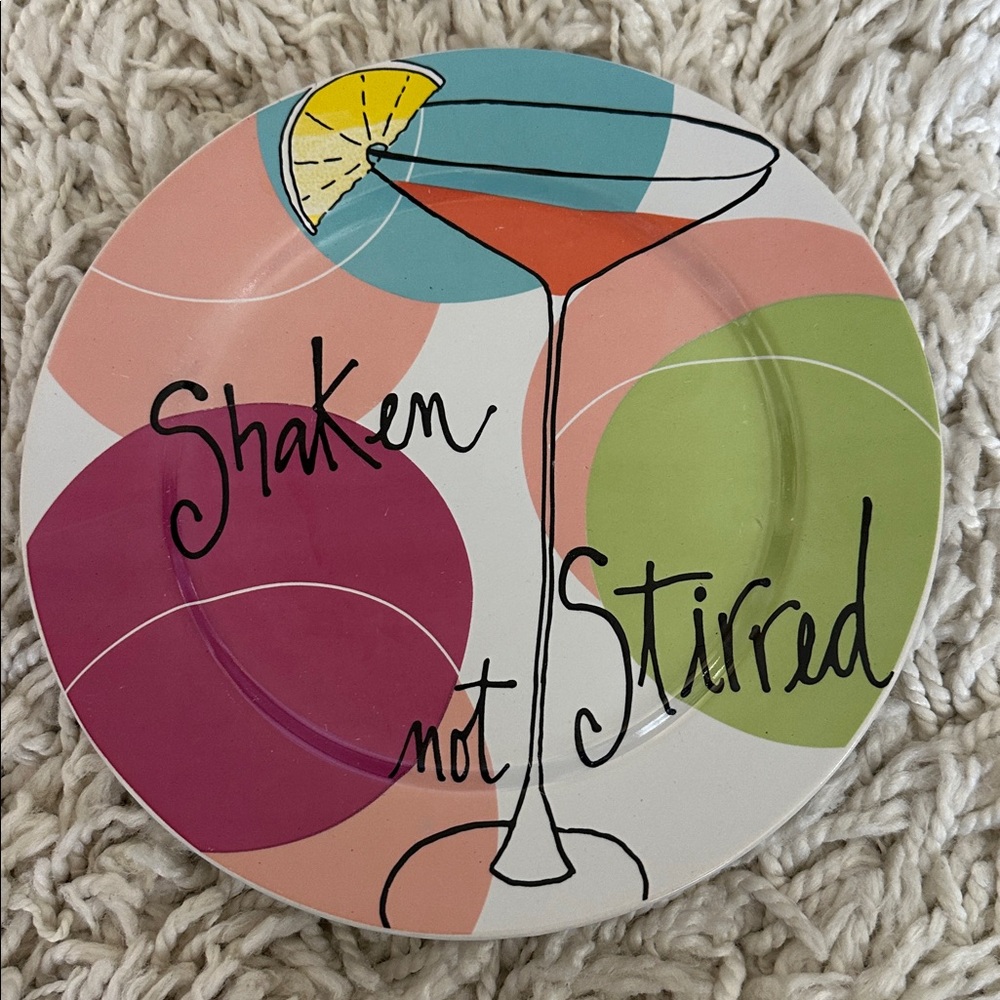 Vibrant Cocktail Plate Trio 8 Inch - Picture 4 of 9